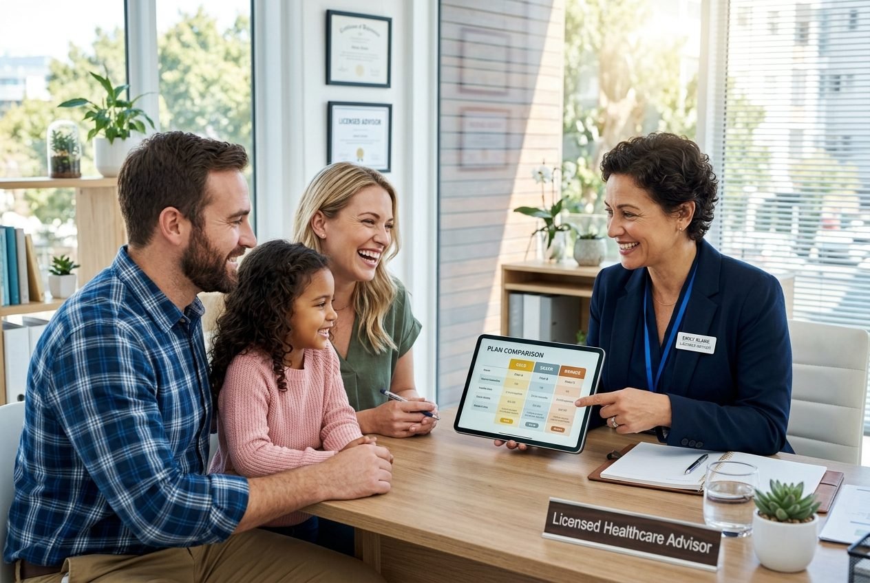 Licensed Healthcare Advisor Presenting Plan Options